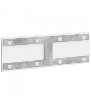 vidaXL Wall-Mounted Headboard HOORN Concrete Grey Engineered Wood