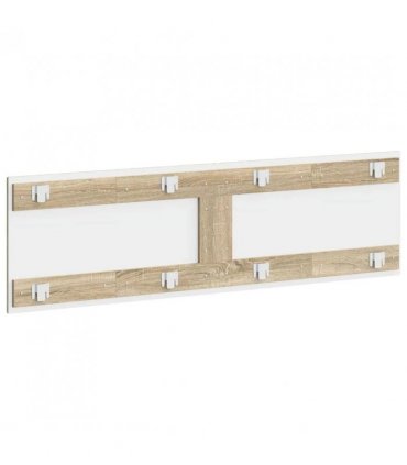 vidaXL Wall-Mounted Headboard HAARLEM Sonoma Oak Engineered Wood