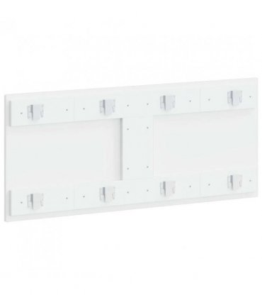 vidaXL Wall-Mounted Headboard DELFT White Engineered Wood