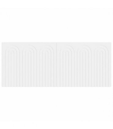 vidaXL Wall-Mounted Headboard ALKMAAR White Engineered Wood