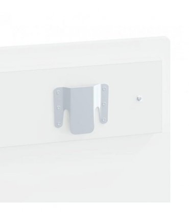 vidaXL Wall-Mounted Headboard ALKMAAR White Engineered Wood