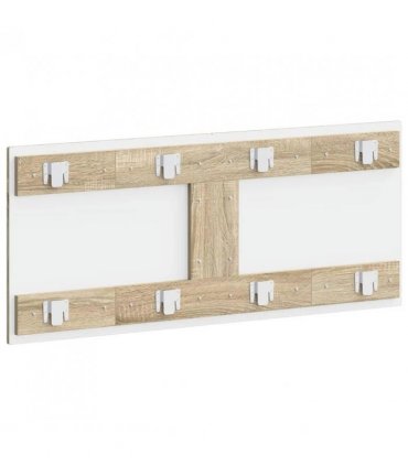 vidaXL Wall-Mounted Headboard UTRECHT Sonoma Oak Engineered Wood