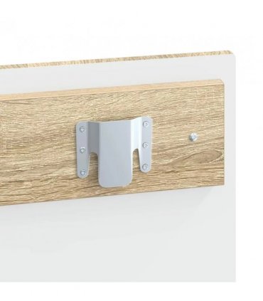 vidaXL Wall-Mounted Headboard UTRECHT Sonoma Oak Engineered Wood