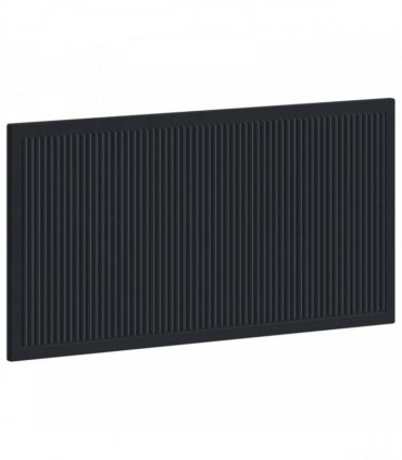 vidaXL Wall-Mounted Headboard EDE Black Engineered Wood
