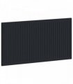 vidaXL Wall-Mounted Headboard EDE Black Engineered Wood