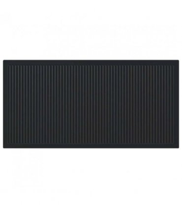 vidaXL Wall-Mounted Headboard EDE Black Engineered Wood