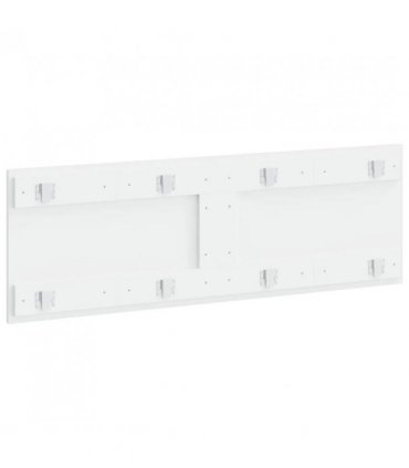 vidaXL Wall-Mounted Headboard HAARLEM White Engineered Wood