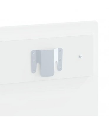 vidaXL Wall-Mounted Headboard HAARLEM White Engineered Wood