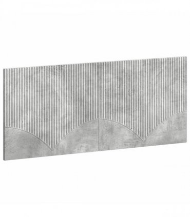 vidaXL Wall-Mounted Headboard HOORN Concrete Grey Engineered Wood