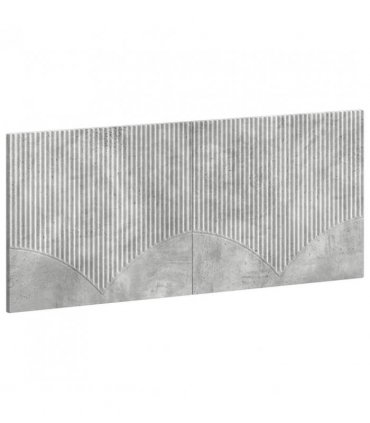 vidaXL Wall-Mounted Headboard HOORN Concrete Grey Engineered Wood