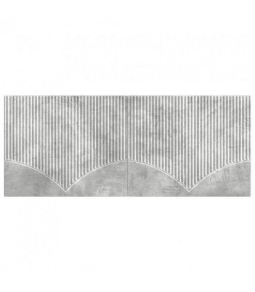 vidaXL Wall-Mounted Headboard HOORN Concrete Grey Engineered Wood