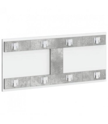 vidaXL Wall-Mounted Headboard HOORN Concrete Grey Engineered Wood