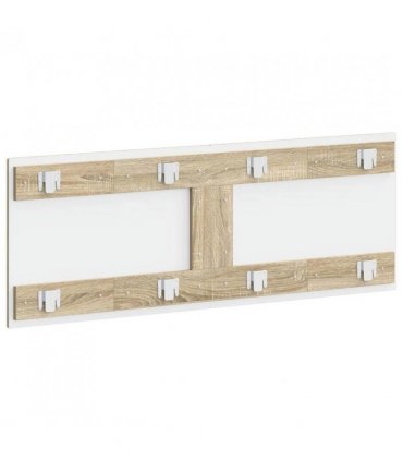 vidaXL Wall-Mounted Headboard HAARLEM Sonoma Oak Engineered Wood