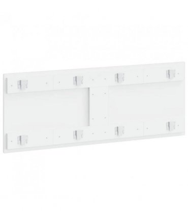 vidaXL Wall-Mounted Headboard ALKMAAR High Gloss White Engineered Wood