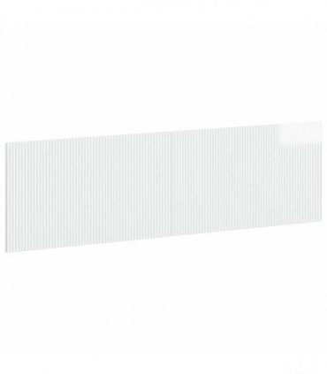 vidaXL Wall-Mounted Headboard ARNHEM High Gloss White Engineered Wood