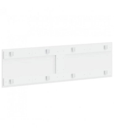vidaXL Wall-Mounted Headboard ARNHEM High Gloss White Engineered Wood