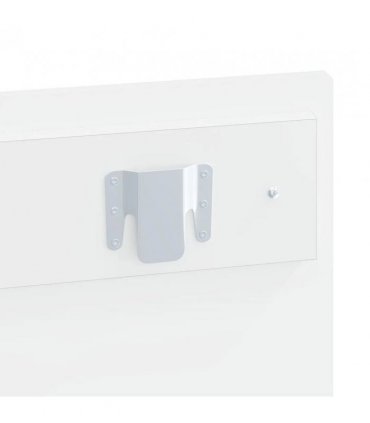 vidaXL Wall-Mounted Headboard ARNHEM High Gloss White Engineered Wood