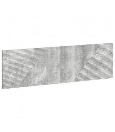 vidaXL Wall-Mounted Headboard HAARLEM Concrete Grey Engineered Wood