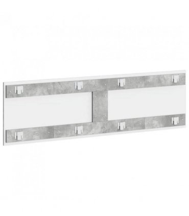 vidaXL Wall-Mounted Headboard HAARLEM Concrete Grey Engineered Wood