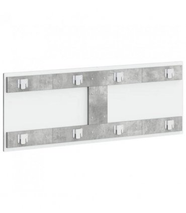 vidaXL Wall-Mounted Headboard BREDA Concrete Grey Engineered Wood