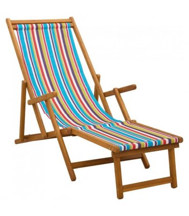 vidaXL Folding Sun Lounger 2 pcs 3 Position Solid Eucalyptus Wood