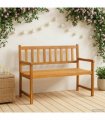 vidaXL Garden Bench 2-Seater 110 x 55 x 90 cm Solid Acacia Wood