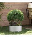 vidaXL Planter Ring 5 pcs Silver 40 x 40 x 20 cm Stainless Steel