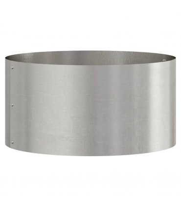 vidaXL Planter Ring 5 pcs Silver 40 x 40 x 20 cm Stainless Steel