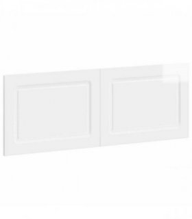 vidaXL Wall-Mounted Headboard UTRECHT High Gloss White Engineered Wood