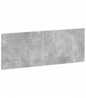 vidaXL Wall-Mounted Headboard HOORN Concrete Grey Engineered Wood