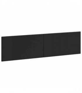 vidaXL Wall-Mounted Headboard BREDA Black Engineered Wood