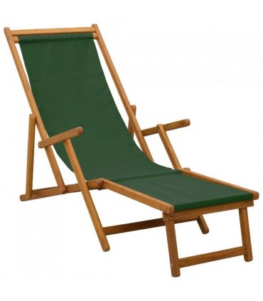 vidaXL Folding Sun Lounger 2 pcs 3 Position Solid Eucalyptus Wood