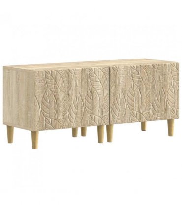 vidaXL 5 Piece LED TV Cabinet Sonoma Oak Engineered Wood