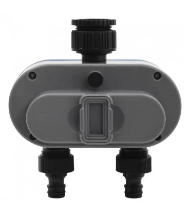 vidaXL Digital Water Timer | Black, Blue, Grey | ABS | Medium