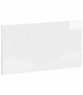 vidaXL Wall-Mounted Headboard HOORN High Gloss White Engineered Wood