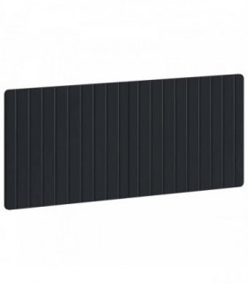 vidaXL Wall-Mounted Headboard ZWOLLE Black Engineered Wood
