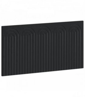 vidaXL Wall-Mounted Headboard ALKMAAR Black Engineered Wood
