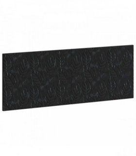 vidaXL Wall-Mounted Headboard DELFT Black Engineered Wood
