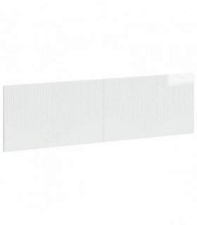 vidaXL Wall-Mounted Headboard HOORN High Gloss White Engineered Wood