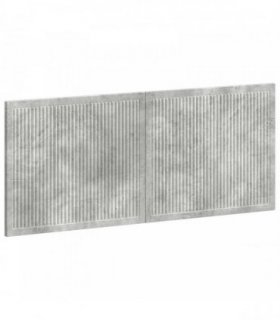 vidaXL Wall-Mounted Headboard EDE Concrete Grey Engineered Wood
