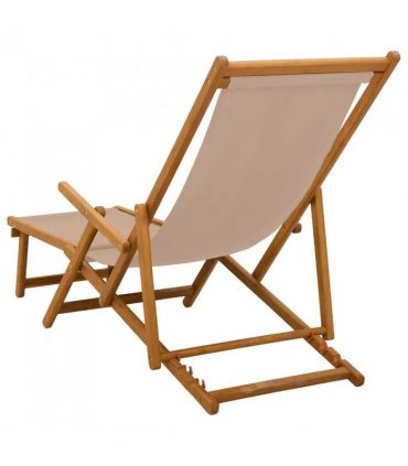 vidaXL Folding Sun Lounger 2 pcs 3 Position Solid Eucalyptus Wood