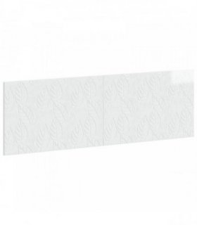 vidaXL Wall-Mounted Headboard DELFT High Gloss White Engineered Wood