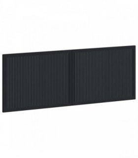 vidaXL Wall-Mounted Headboard EDE Black Engineered Wood