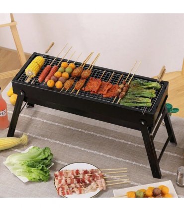 Large Portable Folding BBQ Grill Charcoal Barbecue Outdoor Patio Garden Party
