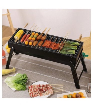 Large Portable Folding BBQ Grill Charcoal Barbecue Outdoor Patio Garden Party