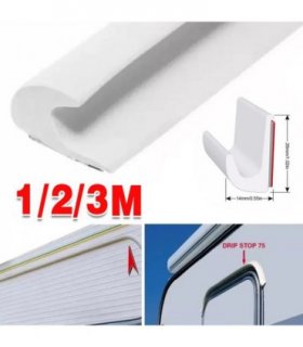 1 2 3 Meter Drip Stop Door Gutter Rain Deflector Caravan Motorhome Camper Van-1M