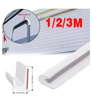 1 2 3 Meter Drip Stop Door Gutter Rain Deflector Caravan Motorhome Camper Van-1M