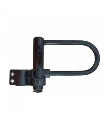 U Shaped Bike Lock Plum Pin W/ Two Keys Heavy Duty Cable