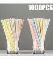 1000 x Plastic Straws Bendy Colourful Straw Birthday Wedding Summer Party Drink
