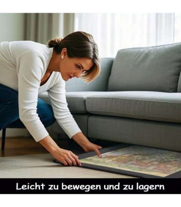NEW Jigsaw Puzzle Board 1000 Pieces, 32"x22" Storage with 6 Sorting Trays & Cover UK